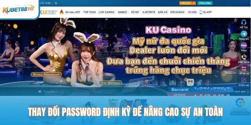 Mengubah kata sandi secara teratur untuk meningkatkan keamanan